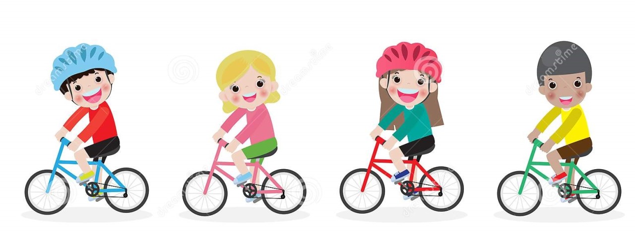 gelukkige-jonge-geitjes-op-fietsen-kinderen-die-fiets-berijden-kind-berijdende-fietsvector-witte-zieke-achtergrond-illustratie-van-149260170